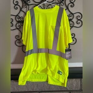 Mens Neon Yellow Safety Shirt